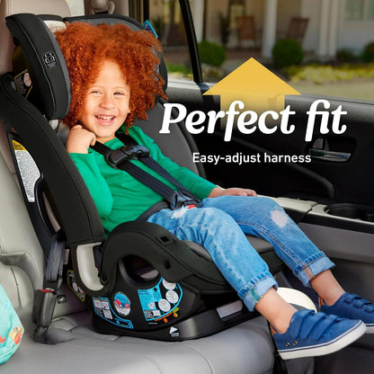 True3Fit LX 3-in-1 Slimfit Car Seat, Rear Facing, Forward Facing to Highback Booster Car Seat, ft. Anti-Rebound Bar - Gotham