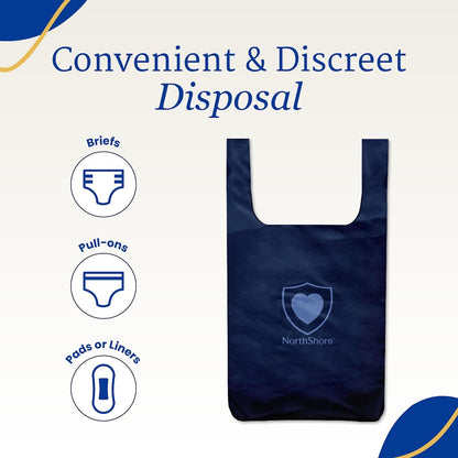 DiscreetShield Disposal Bags for Adult Diapers, 75 Count