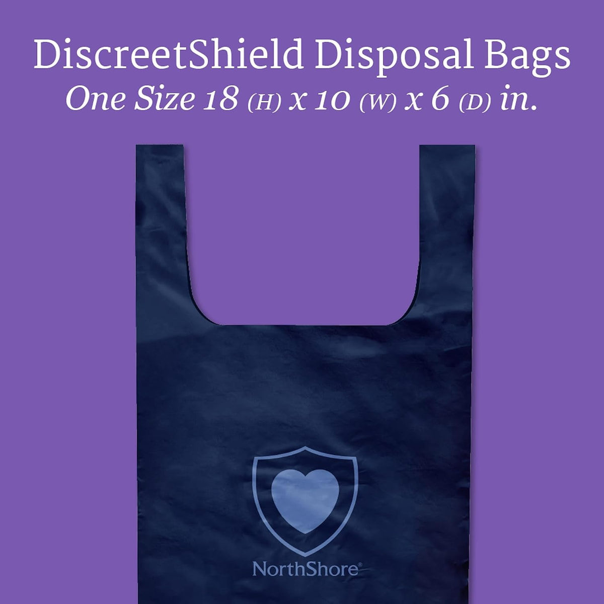 DiscreetShield Disposal Bags for Adult Diapers, 75 Count