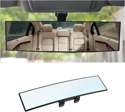 12 Inch Panoramic Car Rearview Mirror, White
