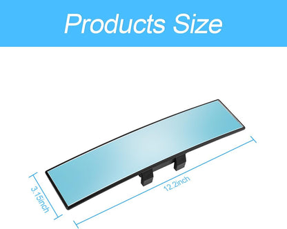 12 Inch Panoramic Car Rearview Mirror, White