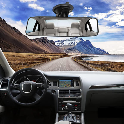 12 Inch Panoramic Car Rearview Mirror, White