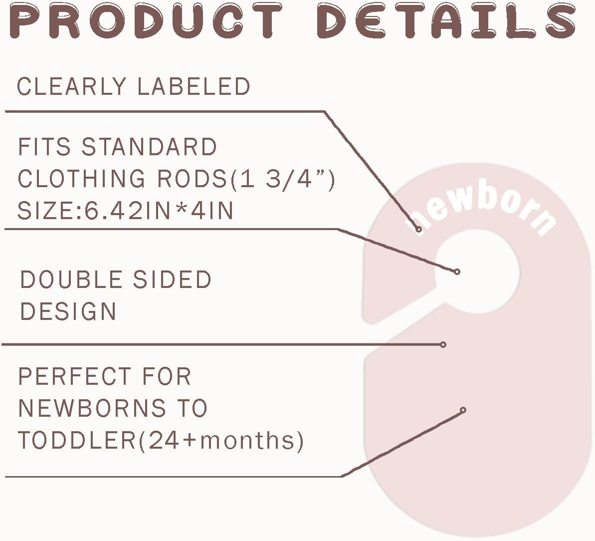 8 Pack Baby Closet Dividers – Pure Green Nursery Organizer for Baby Clothes 0-24 Months, Closet Size Markers, Baby Clothing Organizer for Nursery (green)