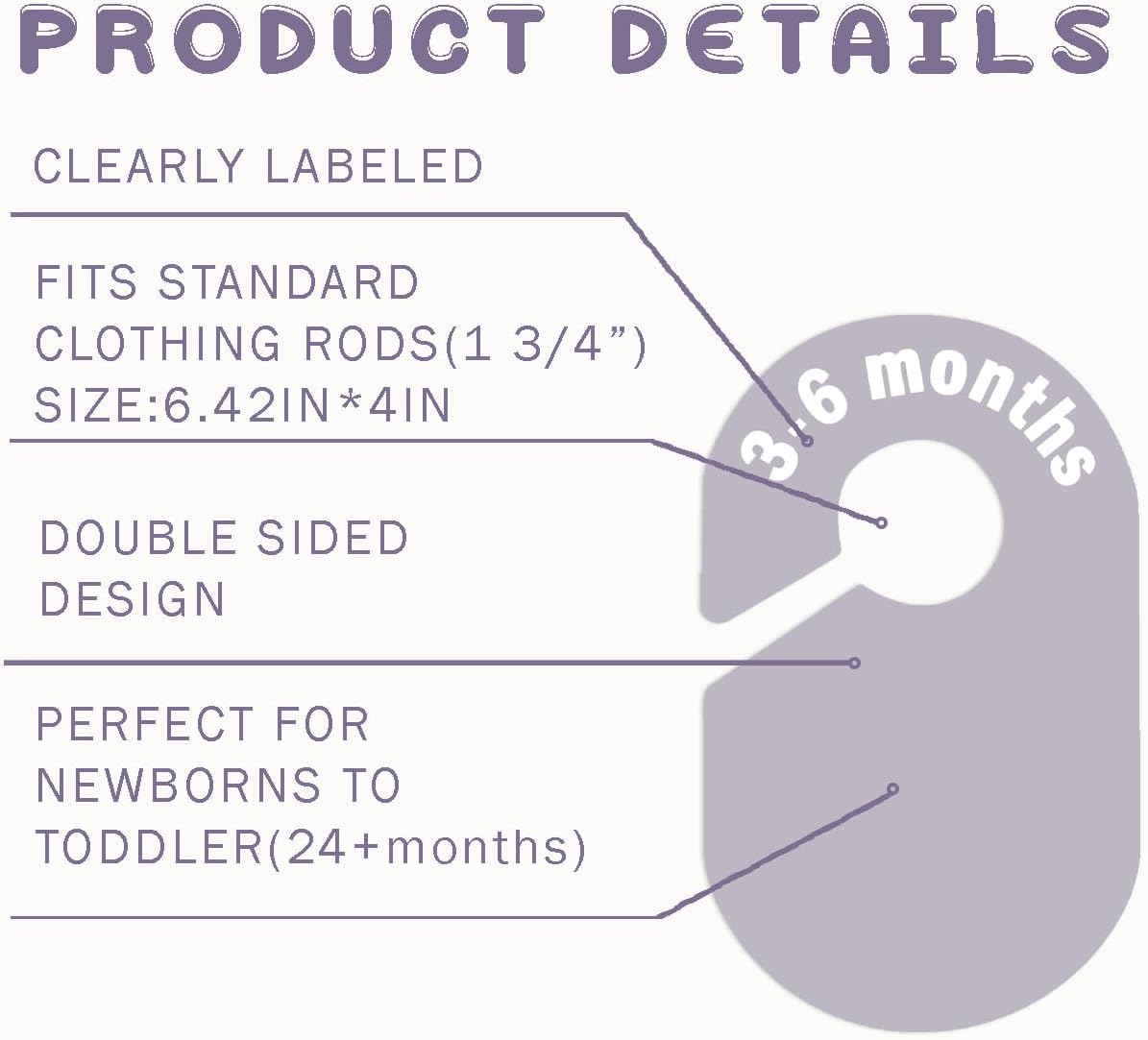 8 Pack Baby Closet Dividers – Pure Green Nursery Organizer for Baby Clothes 0-24 Months, Closet Size Markers, Baby Clothing Organizer for Nursery (green)