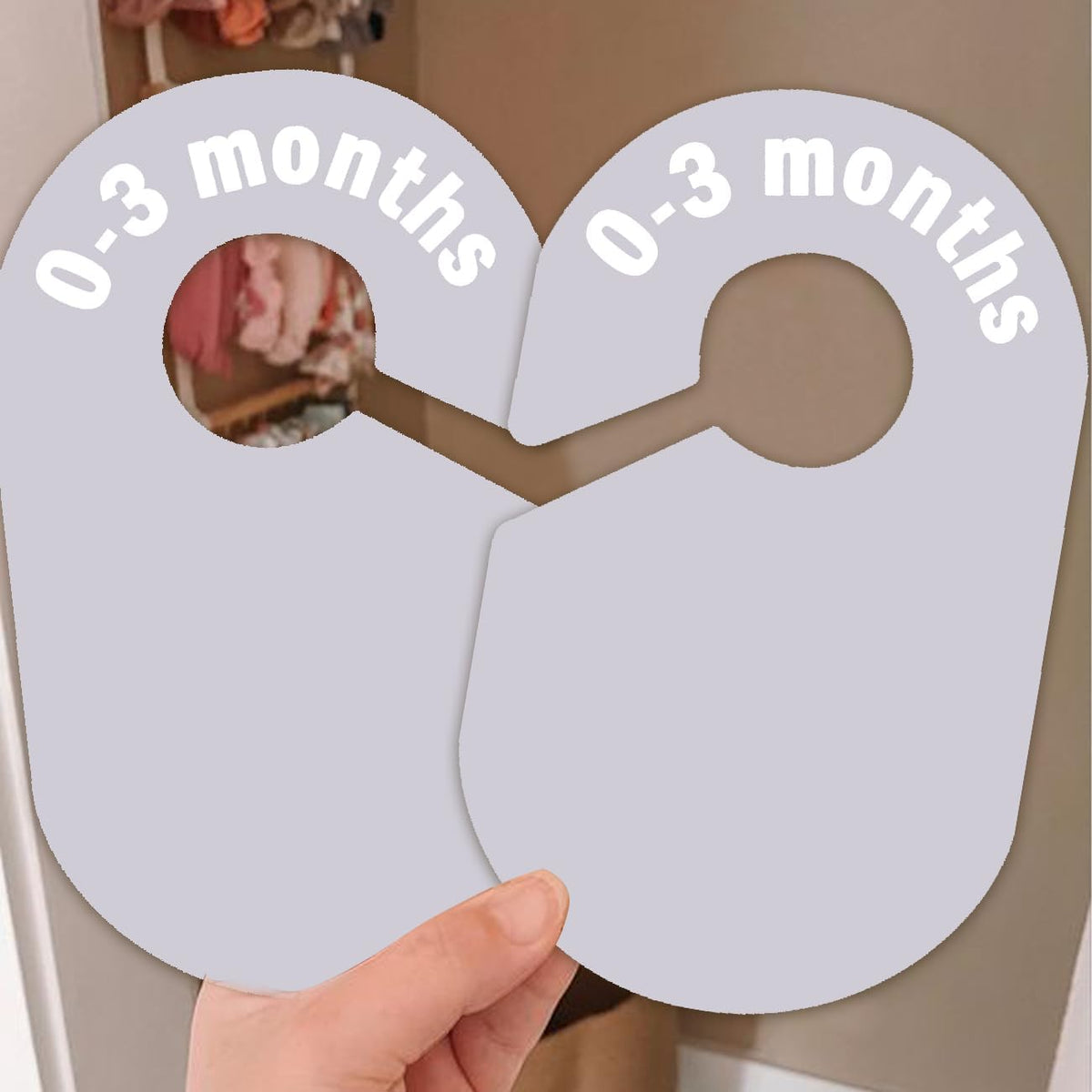 8 Pack Baby Closet Dividers – Pure Green Nursery Organizer for Baby Clothes 0-24 Months, Closet Size Markers, Baby Clothing Organizer for Nursery (green)