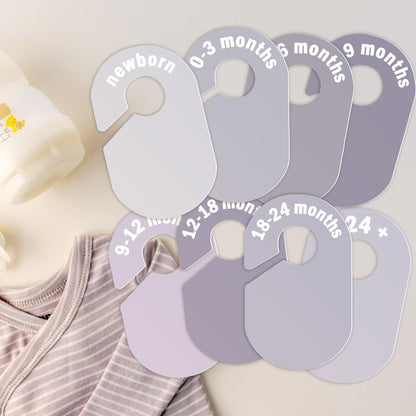 8 Pack Baby Closet Dividers – Pure Green Nursery Organizer for Baby Clothes 0-24 Months, Closet Size Markers, Baby Clothing Organizer for Nursery (green)