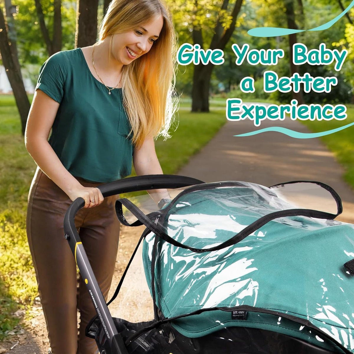 Rain Cover, Compatible with Doona Infant Car Seat Stroller, Protects from Rain, Snow, Wind, Cold, Side Ventilation Holes, Rain Cover for Stroller, Stroller Cover Accessories