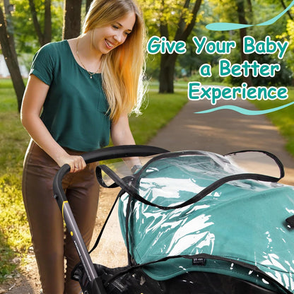 Rain Cover, Compatible with Doona Infant Car Seat Stroller, Protects from Rain, Snow, Wind, Cold, Side Ventilation Holes, Rain Cover for Stroller, Stroller Cover Accessories