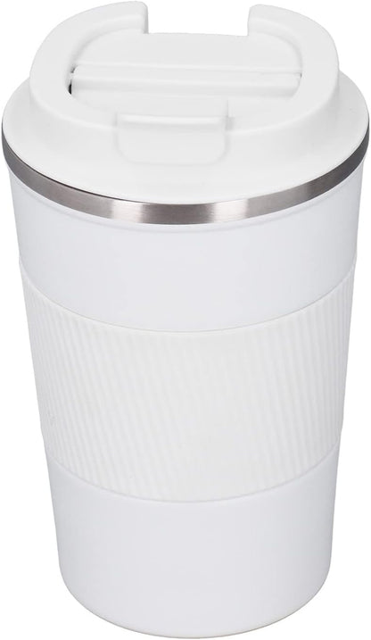 Insulated Coffee Mug Stainless Steel Leak Proof Travel Cup with Lid for Daily Use and Commuting (380ml)