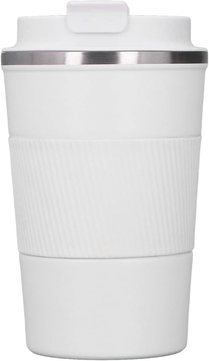 Insulated Coffee Mug Stainless Steel Leak Proof Travel Cup with Lid for Daily Use and Commuting (380ml)
