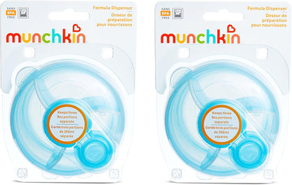 ® Formula Dispenser, BPA Free, 3 9oz Sections, Blue, 2 Pack