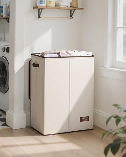 100L Laundry Hamper with Lid, Large Collapsible Laundry Basket