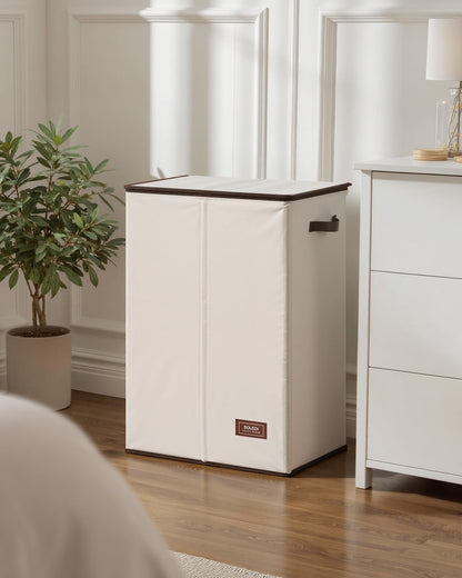 100L Laundry Hamper with Lid, Large Collapsible Laundry Basket