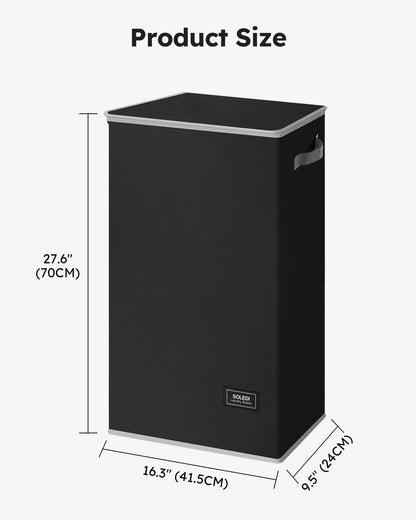 100L Laundry Hamper with Lid, Large Collapsible Laundry Basket