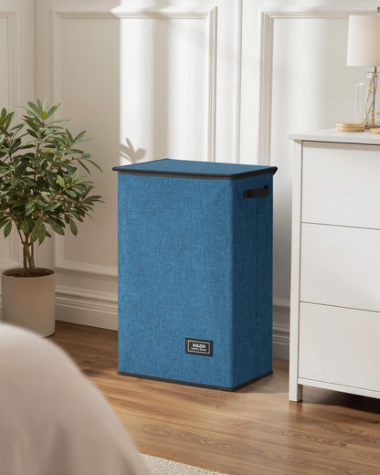 100L Laundry Hamper with Lid, Large Collapsible Laundry Basket