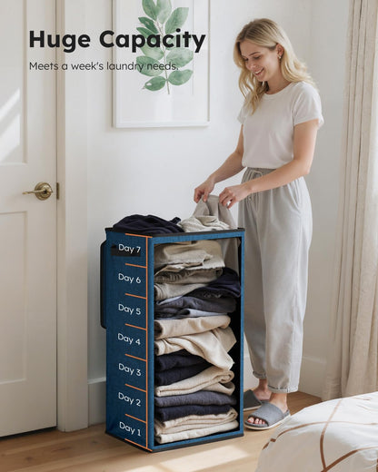 100L Laundry Hamper with Lid, Large Collapsible Laundry Basket
