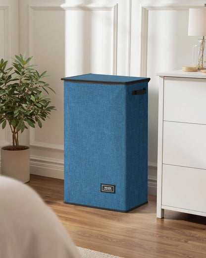 100L Laundry Hamper with Lid, Large Collapsible Laundry Basket