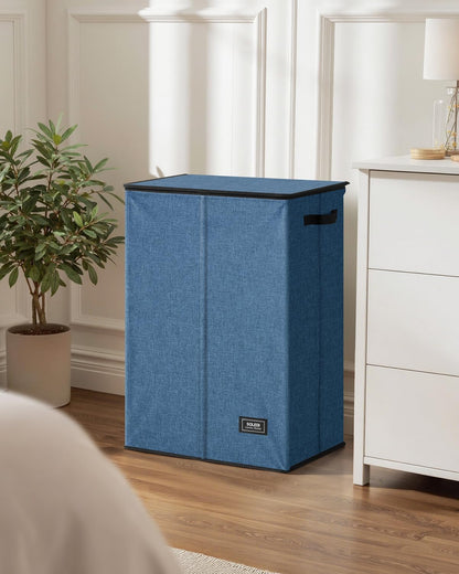 100L Laundry Hamper with Lid, Large Collapsible Laundry Basket