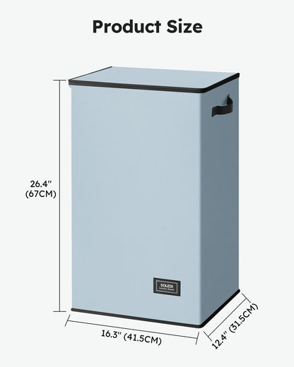 100L Laundry Hamper with Lid, Large Collapsible Laundry Basket