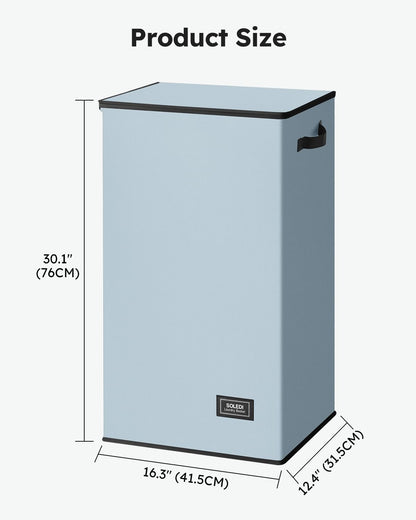 100L Laundry Hamper with Lid, Large Collapsible Laundry Basket