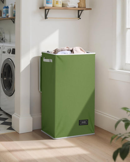 100L Laundry Hamper with Lid, Large Collapsible Laundry Basket