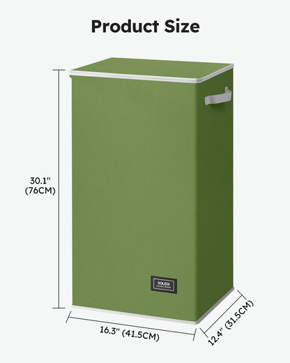 100L Laundry Hamper with Lid, Large Collapsible Laundry Basket