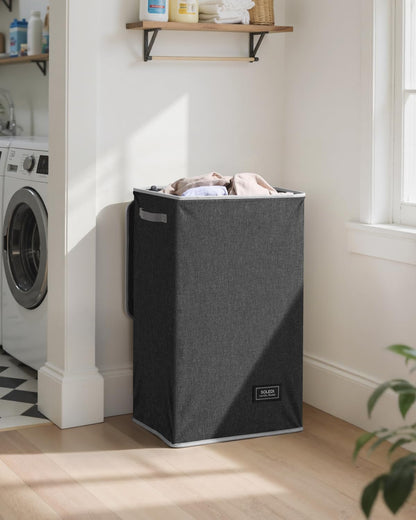 100L Laundry Hamper with Lid, Large Collapsible Laundry Basket