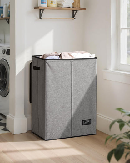 100L Laundry Hamper with Lid, Large Collapsible Laundry Basket