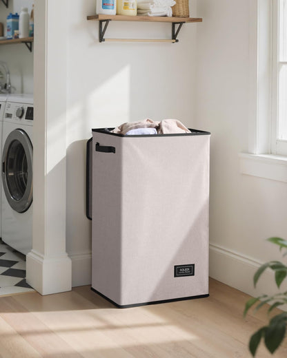 100L Laundry Hamper with Lid, Large Collapsible Laundry Basket
