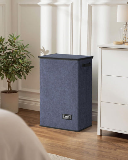 100L Laundry Hamper with Lid, Large Collapsible Laundry Basket