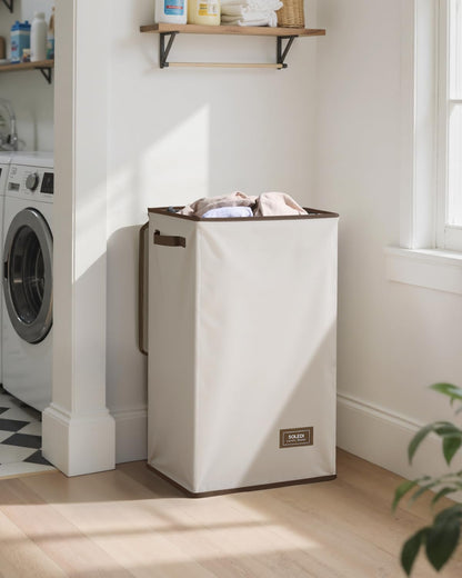 100L Laundry Hamper with Lid, Large Collapsible Laundry Basket