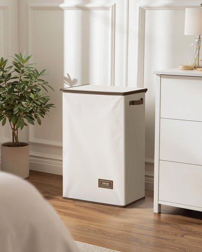 100L Laundry Hamper with Lid, Large Collapsible Laundry Basket