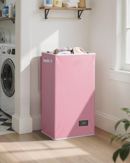 100L Laundry Hamper with Lid, Large Collapsible Laundry Basket