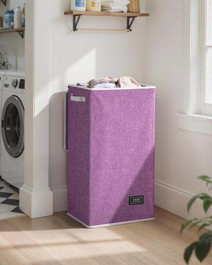 100L Laundry Hamper with Lid, Large Collapsible Laundry Basket