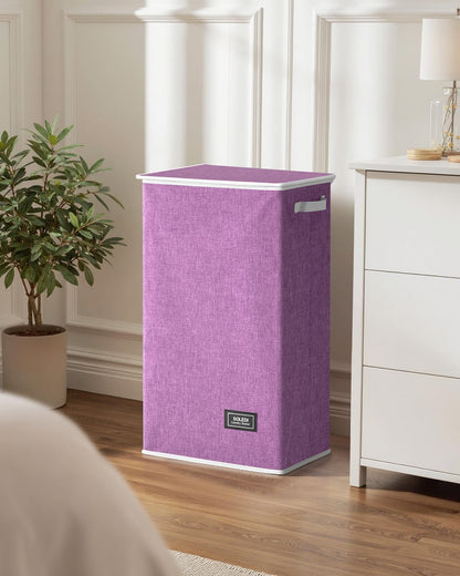 100L Laundry Hamper with Lid, Large Collapsible Laundry Basket