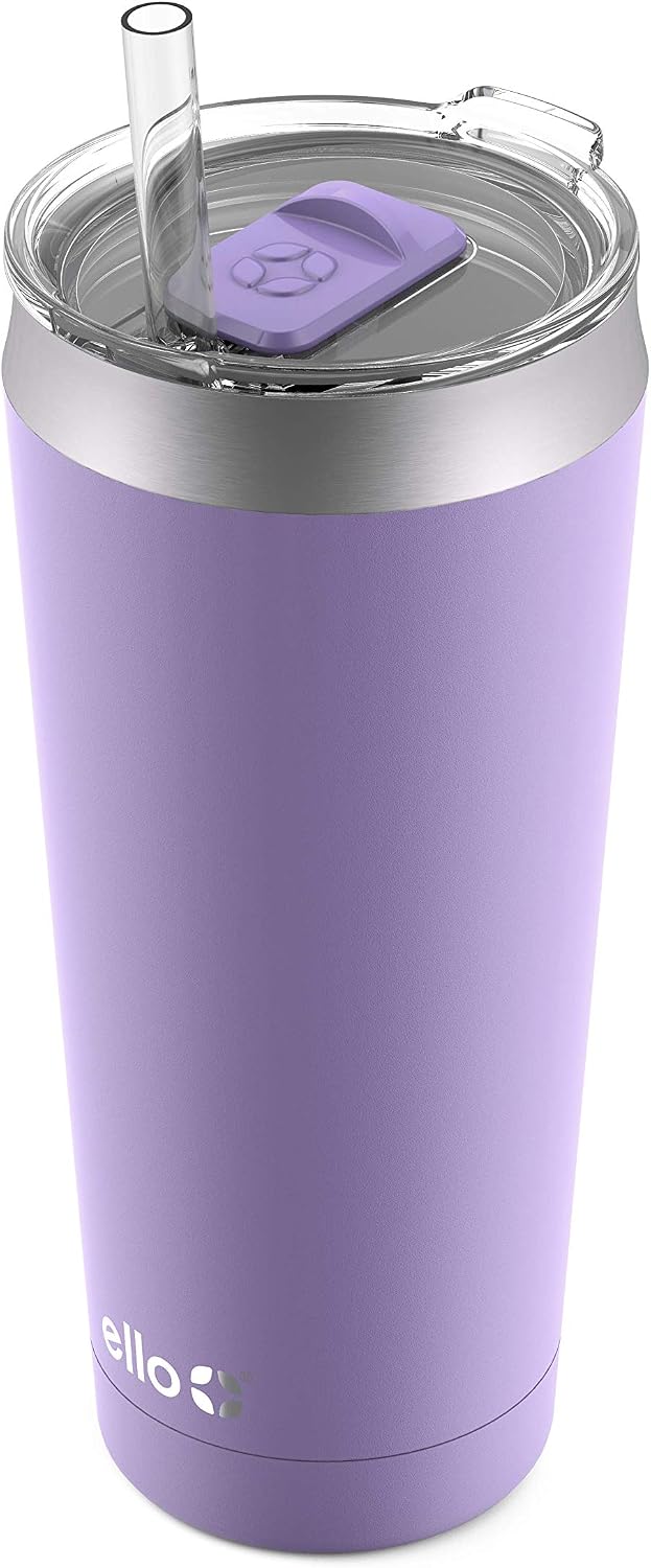 Beacon Vacuum Insulated Stainless Steel Tumbler with Slider Lid and Optional Straw
