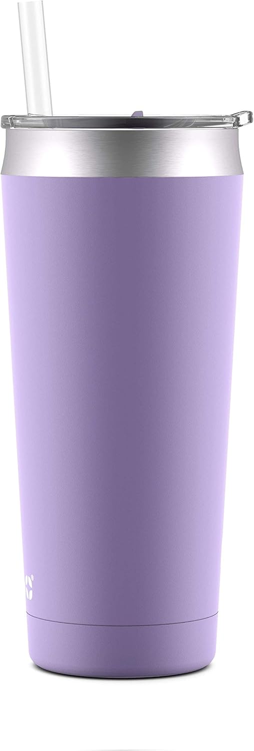 Beacon Vacuum Insulated Stainless Steel Tumbler with Slider Lid and Optional Straw