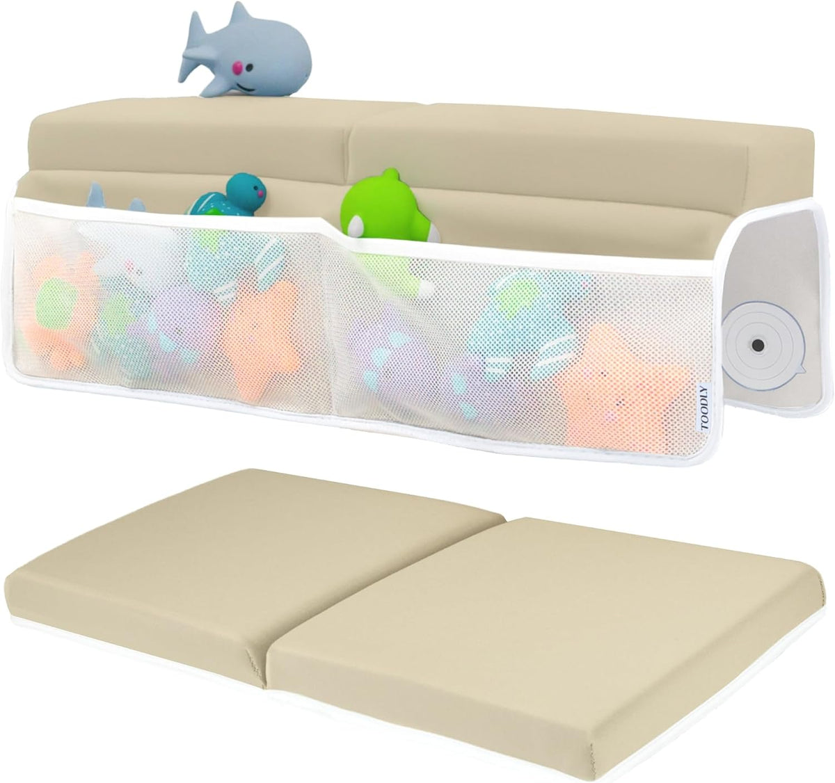 Comfortable Baby Bath Kneeler and Elbow Rest Pad Set - 1.5 Inch, Green