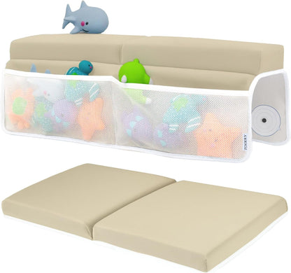 Comfortable Baby Bath Kneeler and Elbow Rest Pad Set - 1.5 Inch, Green