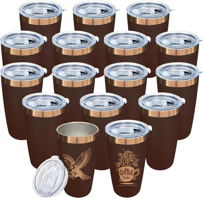 10 oz Insulated Coffee Tumbler Travel Coffee Mug（Black） | Double Wall Vacuum Insulated，Stainless Steel Tumbler，Powder Coated Cup，Laser Engrave，for Hot and Cold Drinks，Outdoor，1 Pack