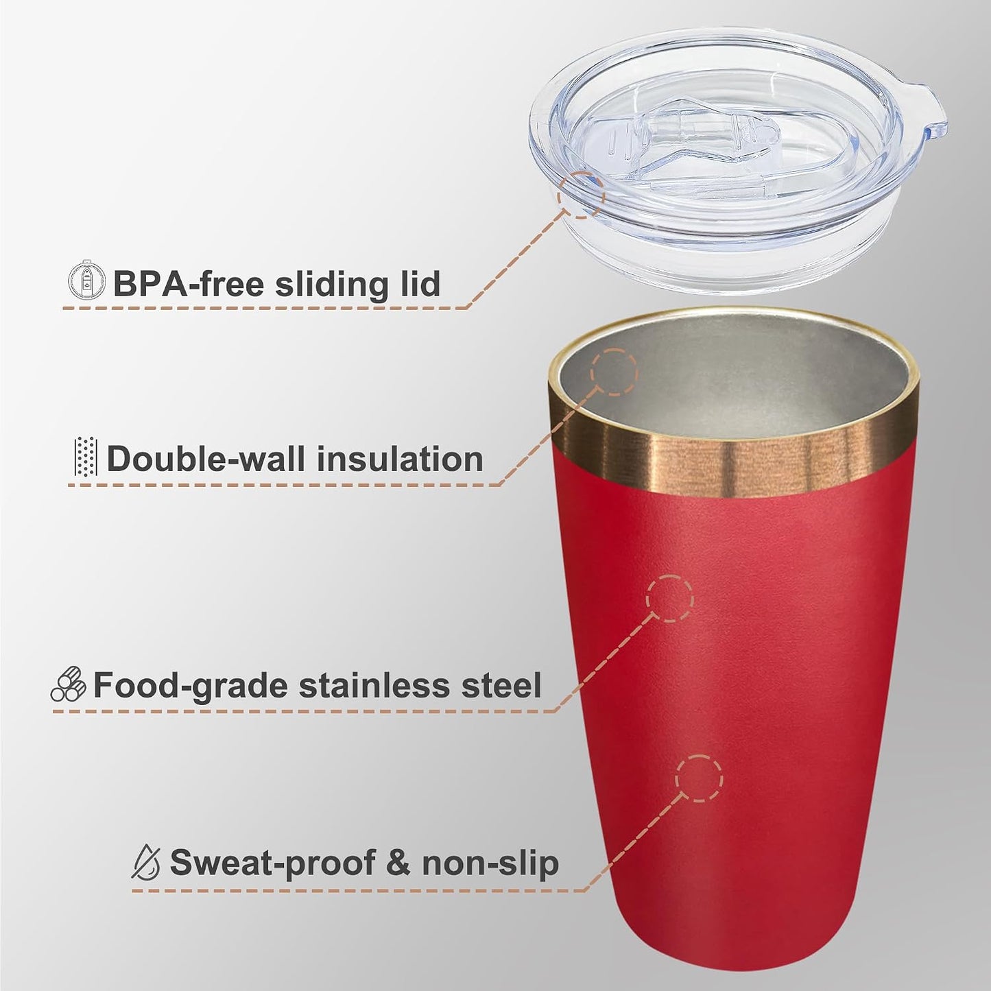 10 oz Insulated Coffee Tumbler Travel Coffee Mug（Black） | Double Wall Vacuum Insulated，Stainless Steel Tumbler，Powder Coated Cup，Laser Engrave，for Hot and Cold Drinks，Outdoor，1 Pack