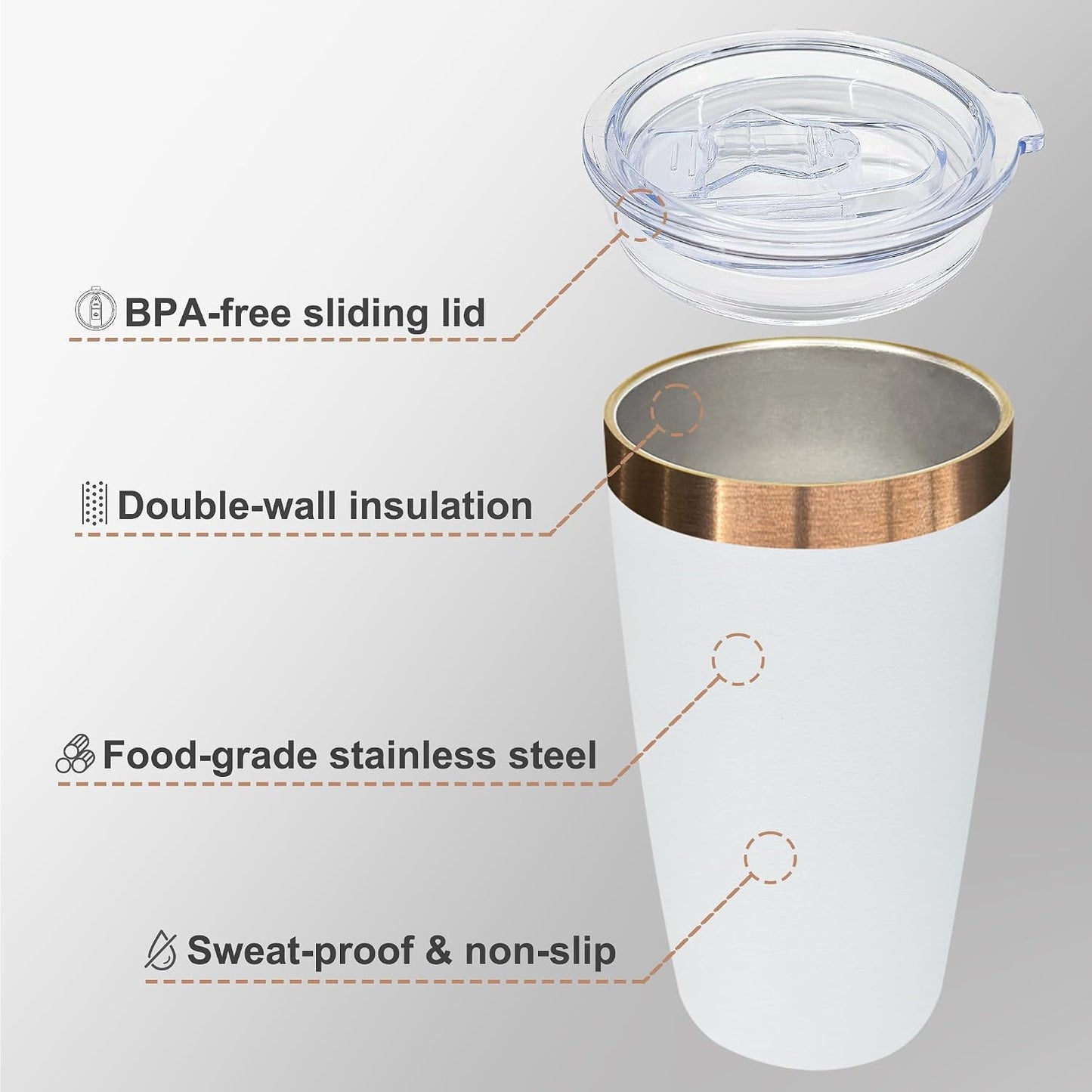 10 oz Insulated Coffee Tumbler Travel Coffee Mug（Black） | Double Wall Vacuum Insulated，Stainless Steel Tumbler，Powder Coated Cup，Laser Engrave，for Hot and Cold Drinks，Outdoor，1 Pack