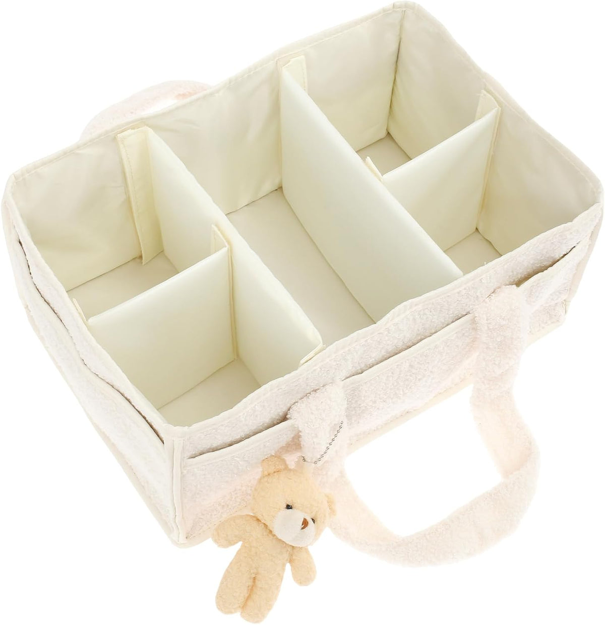 US Baby Diaper Caddy with Removable Dividers Portable Diaper Caddy Organizer Practical Diaper Organizer Multifunctional Baby Storage Basket for Changing Table(light green)