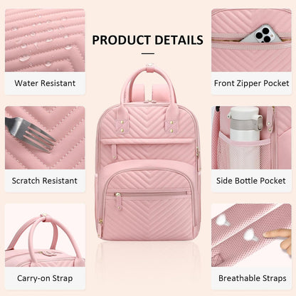 Diaper Bag Backpack for Women with Insulated Pockets Green