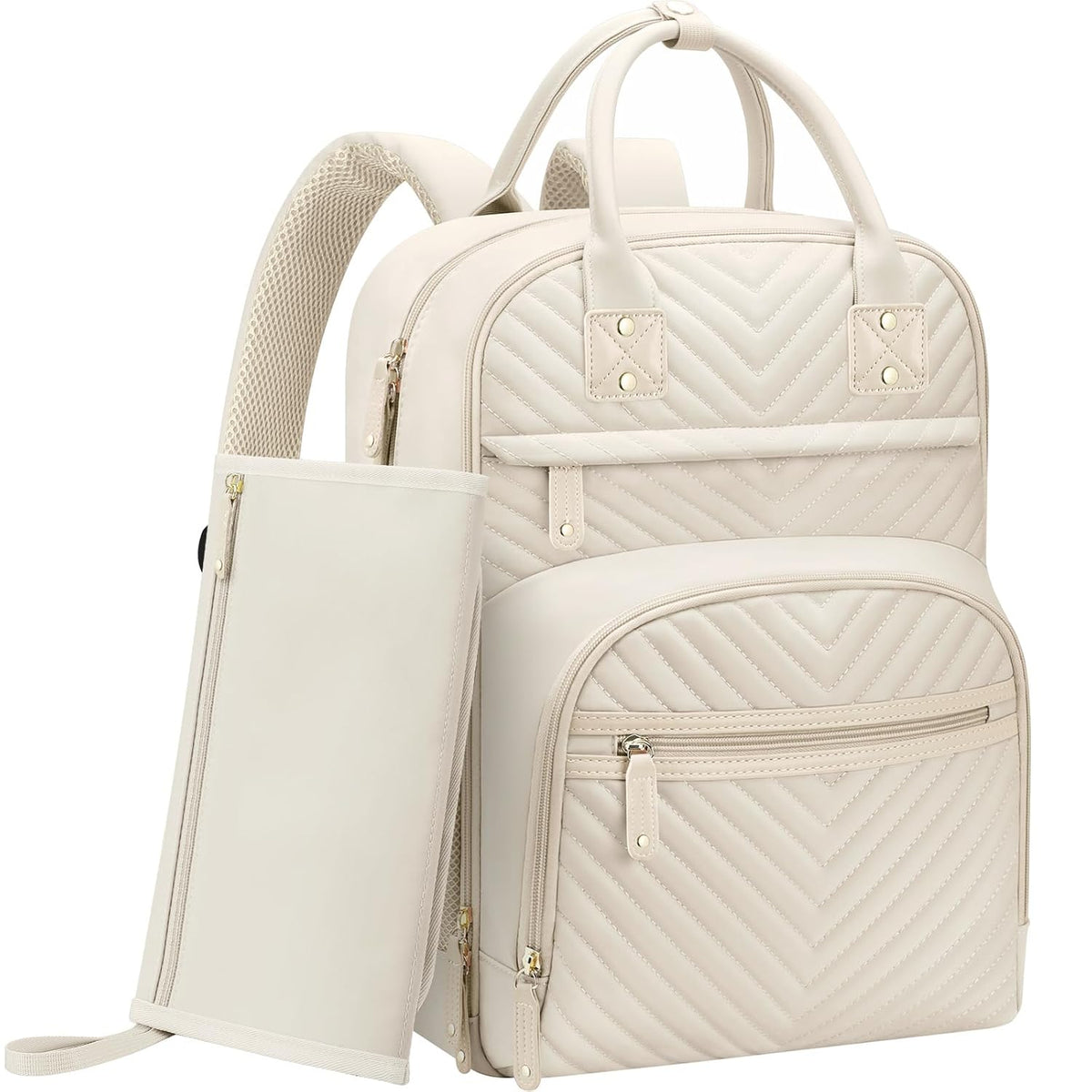 Diaper Bag Backpack for Women with Insulated Pockets Green