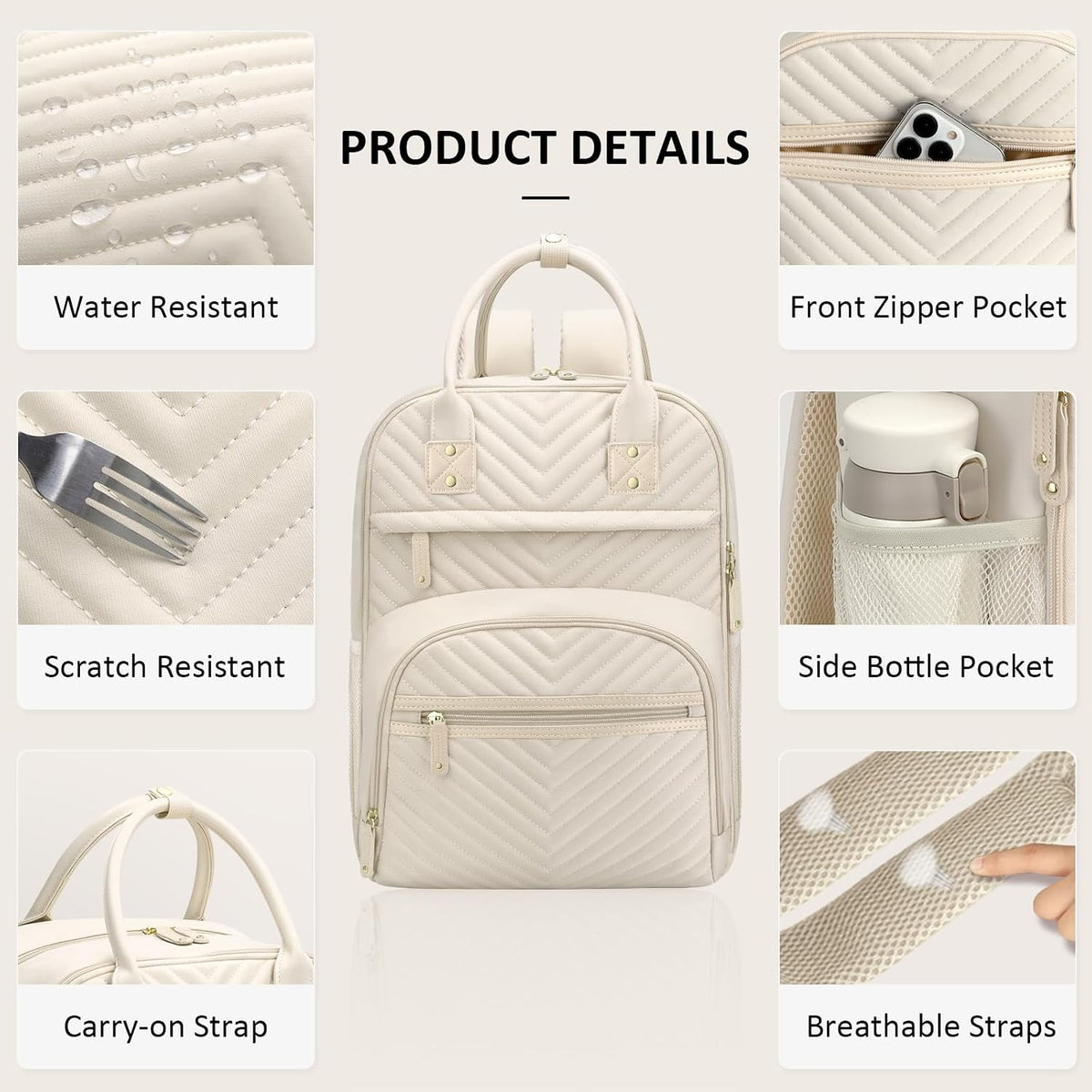 Diaper Bag Backpack for Women with Insulated Pockets Green