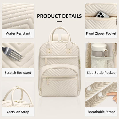 Diaper Bag Backpack for Women with Insulated Pockets Green