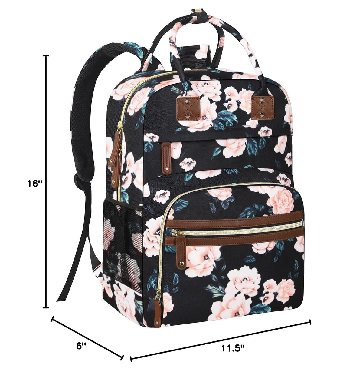 Diaper Bag Backpack for Women with Insulated Pockets Green