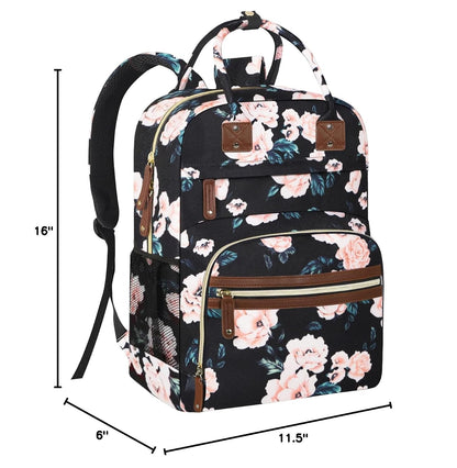 Diaper Bag Backpack for Women with Insulated Pockets Green