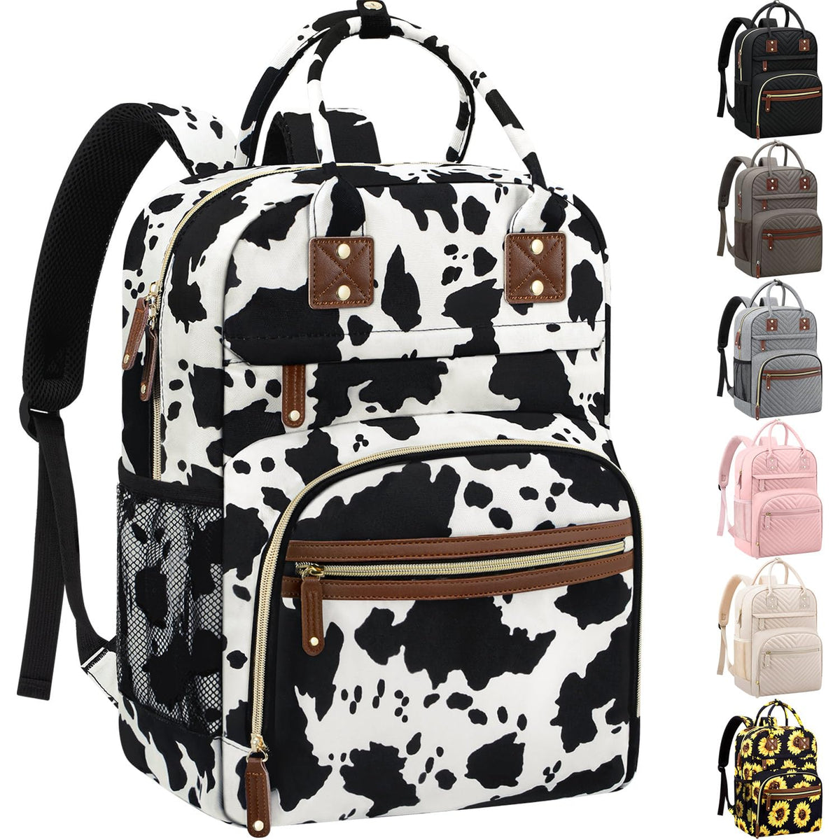 Diaper Bag Backpack for Women with Insulated Pockets Green